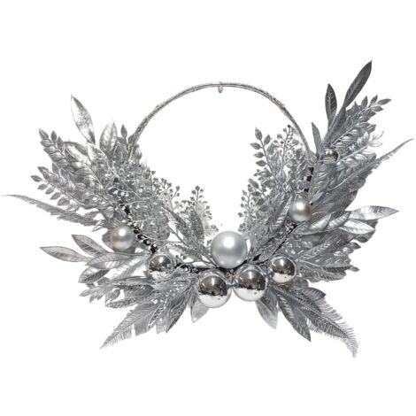 Dietroporta decorativo in metallo color argento per decorazioni ambienti (1/2)
