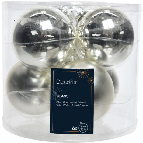 SET 16 PALLINE NATALIZIE 8 CM ADDOBBI PER ALBERO DI NATALE XC-8555