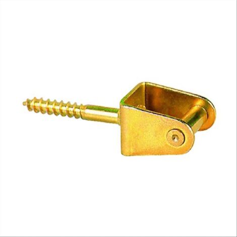 Cavallotto Tipo Anuba con Rullo in Acciaio Supporto Resistente per Cardini di Porte e Ante -Acciaio bronzato / 10 Pezzi