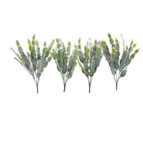 Pianta artificiale di fiori mediterranei per decorazione ambienti h 40 cm