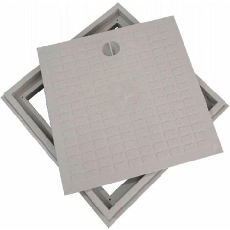 Coperchio carrabile in polipropilene per pozzetto monolitico -55 x 55 cm