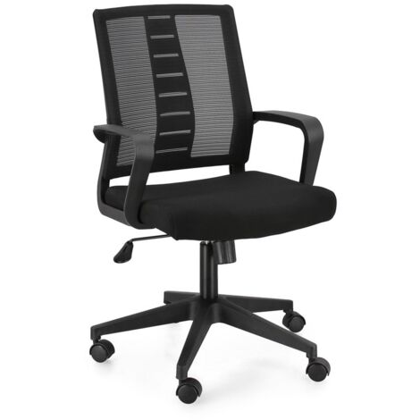 Sedia "Roman" da gaming ed ufficio ergonomica in poliestere con braccioli e ruote -Grigio (1/5)