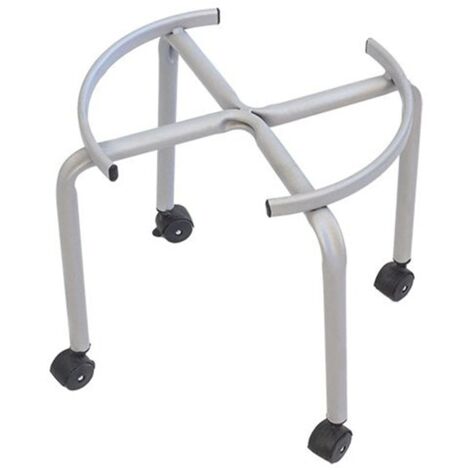 Carrello con ruote per bidone olio piedistallo in metallo verniciato "Made in Italy" -Big/con ruote