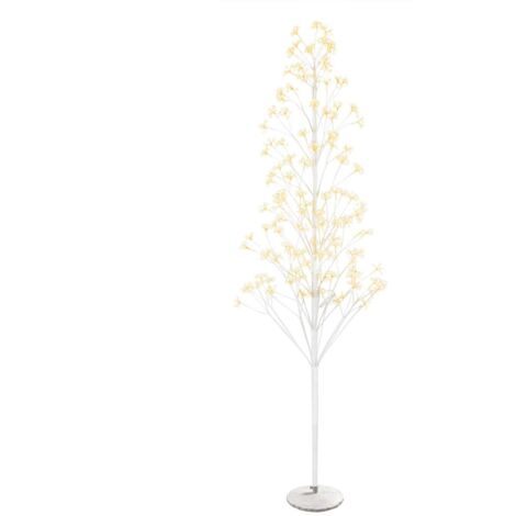 Albero di natale luminoso "Flash" colore bianco con led a luce calda Decorazione da interno -180 cm