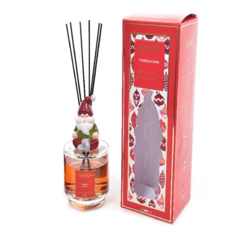 Diffusore di essenza "Lola" con bacchetti in cotone profumatore per ambienti da 500 ml -Vaniglia e Rum (1/5)