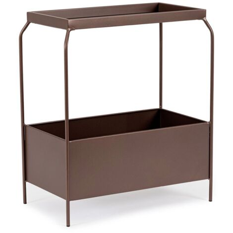 Tavolo Rettangolare Pieghevole In Polyrattan E Acciaio, 180x75x72 Cm, Nero