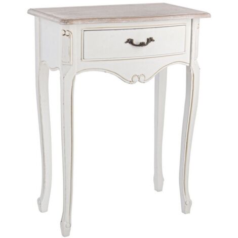 Consolle "Justine" struttura in legno paulownia pannelli in MDF per interni -1 cassetto medio