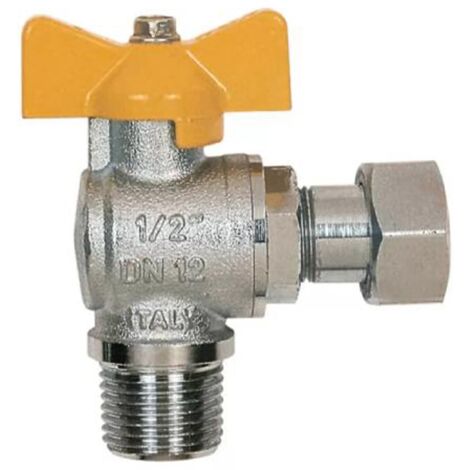 RUBINETTO A SFERA PER GAS A SQUADRA 1/2 MF ITAP 2 PZ