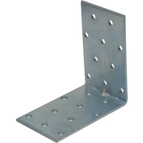 Giunzione ad angolo in acciaio zincato bianco spessore 2,5 mm -60 x 60 x 50 mm / 1 Pezzo (1/3)