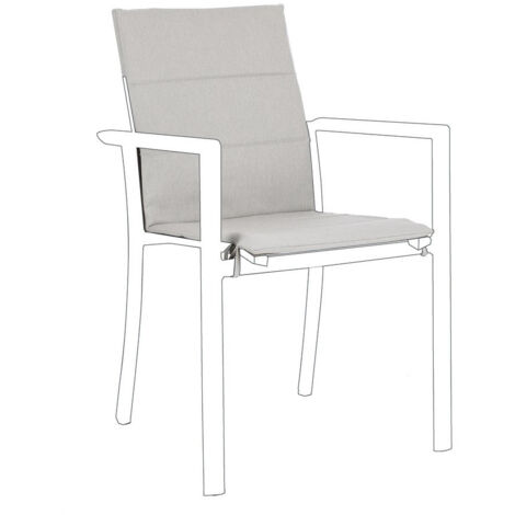 Cuscino per sedia "Konnor" in tessuto olefin, 91 x 41 x 1h cm -Naturale