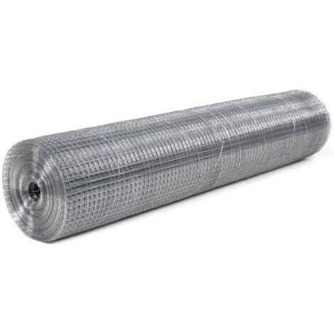 Rete elettrosaldata per recinzione in metallo, maglia quadrata 13 x 13 mm -80 cm / 25 mt / Verde Plastificata (1/5)