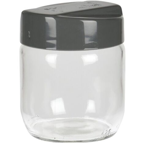 Barattolo in vetro con tappo per alimenti e conserve cibo boccacci -425 ml / Bianco (1/5)