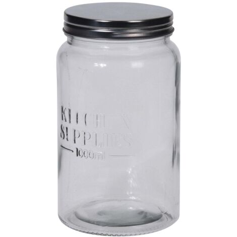Boccaccio in vetro con tappo per alimenti e conserve cibo boccacci -2000 ml (1/3)
