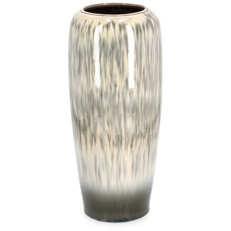 Vaso "Coira" alto in terracotta smaltata per uso esterno h 59 cm