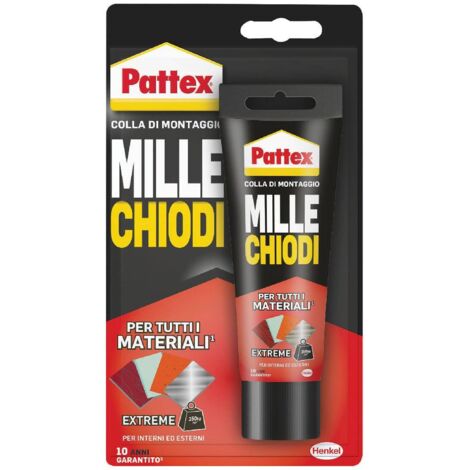 Adesivo millechiodi "Extreme Esterni e Interni" resistente all'acqua senza solventi organici -142 gr / 12 pezzi (1/4)