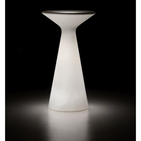 EURO3PLAST TAVOLINO ALTO FADE IN POLIETILENE DM61X110 WHITE LIGHT USO ESTERNO NO (1/3)