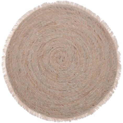 Tappeto con frange naturali 80 cm (1/2)