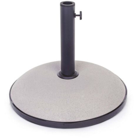Base in cemento Barry per ombrellone a palo centrale, appoggio in resina -Tortora / 30 kg (1/5)