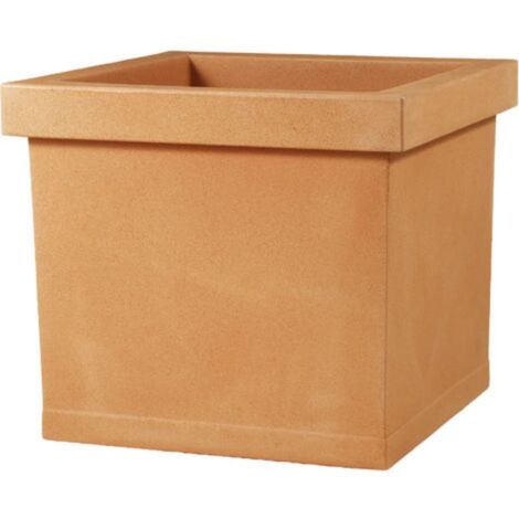 Vaso Quadrato ''Liscio Classic'' Per Fiori E Piante Da Giardino -40 Cm - Foto 3