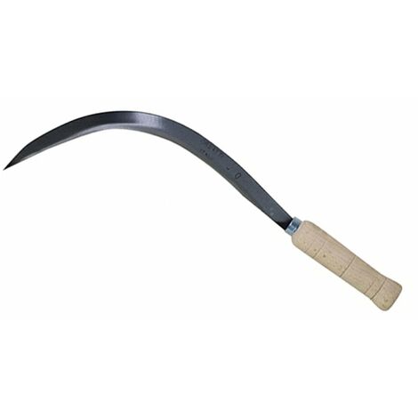 Falciola dentata per cereali "Sorrento" in acciaio forgiato a mano "Made in Italy" -N.4 31 cm x 2.2 cm