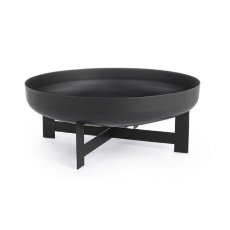 Braciere basso da Giardino "Efesto" in acciaio verniciato decorazione moderna -Ø 70 X h 26 cm