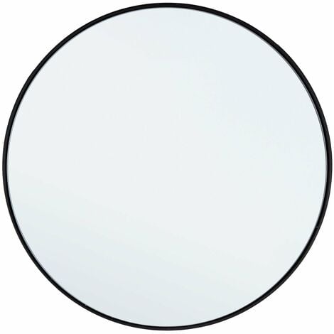 Specchio tondo "Nucleos" da parete in acciaio verniciato per ambienti moderni -Oro / Ø 50 cm