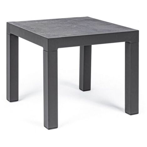 Tavolino antracite in alluminio stile industrial cm 50x50 (1/5)