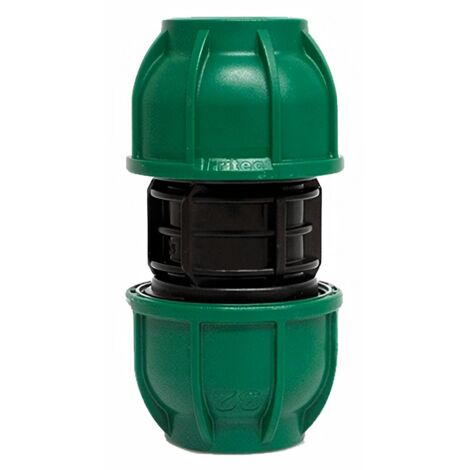 Manicotto in polipropilene a compressione per irrigazione e giardinaggio PN 10 Bar -Ø 16 X 16