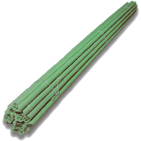 Cannetta in plastica riciclata effetto bambù tutore per giardinaggio ed agricoltura -Ø 29 mm x h 180 cm / Confezione da 1 pezzo