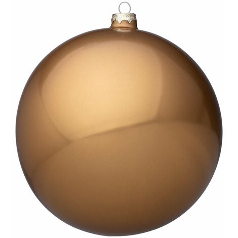 4 palline per albero oro di natale in vetro da Ø 20 cm pendaglio natalizio (1/2)