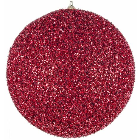Palline per albero di natale colore rosso per decorazioni natalizie -1 sfera da 20 cm (1/3)