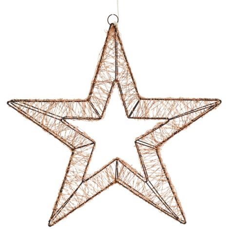 Stella di Natale luminosa a luce calda con effetto "Flashled Diamond" decorazione natalizia -Ø 55cm / Multicolore
