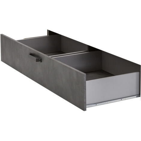 Cassettone estraibile per letto "La Fabbrica" cemento elegante