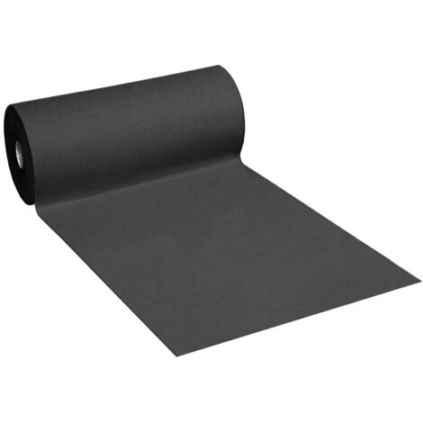 Passatoia per eventi Nero, moquette antiscivolo da 520 gr il mtq, zerbino da esterno -1 X 20 mt