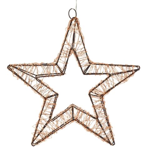 Stella di Natale luminosa a luce calda con effetto "Flashled Diamond" decorazione natalizia -Ø55 cm / Bianco Caldo (1/5)