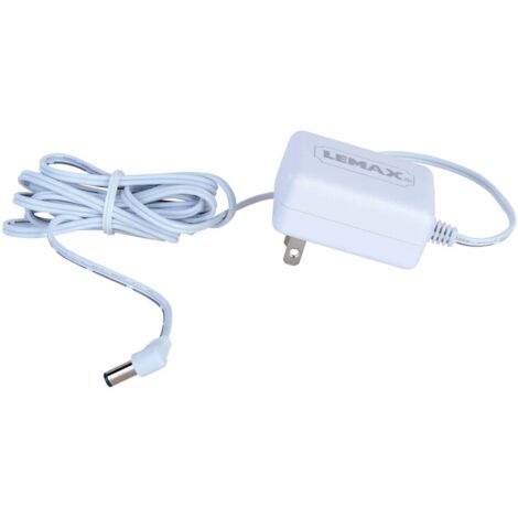 Adattatore ad 1 uscita da 4,5 V bianco con spina per articoli Lemax