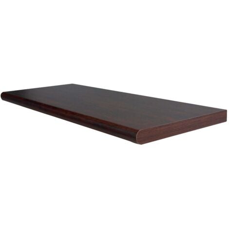 Mensola da muro sospesa in legno con bordo arrotondato fissaggio con tasselli a scomparsa -Ciliegio / 40 x 20 x 1.8 cm