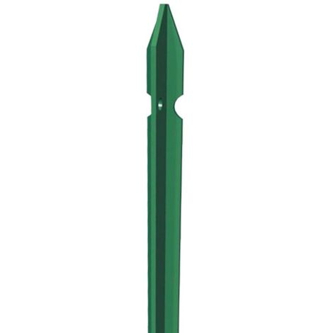 10 Paletti per Recinzione a T 175 cm 30x30 in Ferro Zincato Pali Metallo