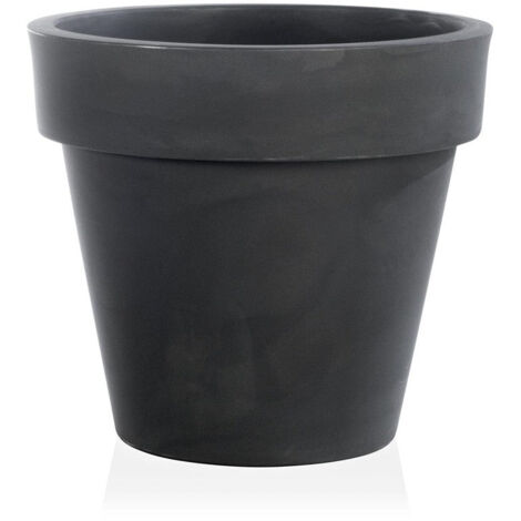 Vaso tondo "Standard One Essential" in plastica colorati da esterno e giardino per piante e fiori -50 cm / Anticato