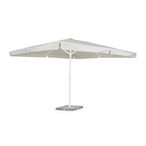 Ombrellone alluminio bianco grigio chiaro Alghero 4x4