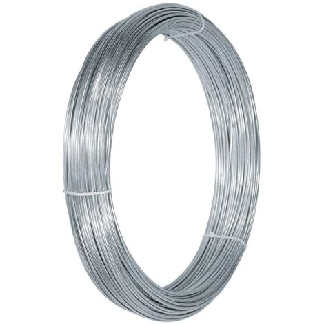 Filo in acciaio zincato per vigneti e recinzione metallica, rotolo da 25 kg -N.16 - Ø 2.7 mm (25 kg)
