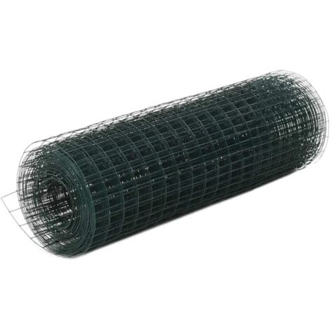 Rete elettrosaldata per recinzione in metallo, maglia rettangolare 75 x 50 mm -25 mt x h 200 cm / Zincata (1/5)