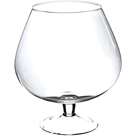 Vaso in vetro Cognac trasparente decorazione vintage per fiori e piante da  ⌀ 19 cm x 22h cm