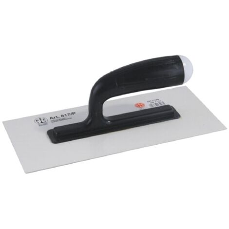 Frattone americano liscio con manico in abs idoneo per graffiato 13 x 28 cm -Bianco