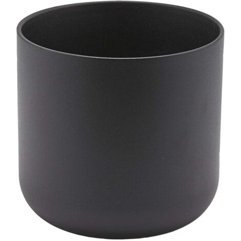 Porta vaso in ceramica "Classic" piccolo da esterno ed interno moderno -Ø 15 x h 15 cm / Antracite