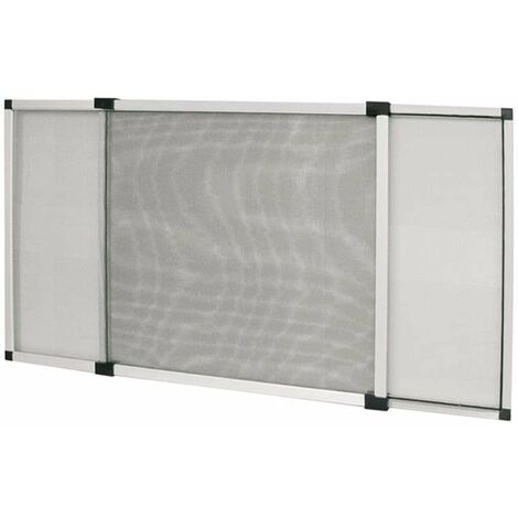 zanzariera estensibile avorio 100x75 cm verticale orizzontale con spazzola