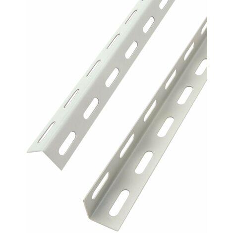 Angolare per scaffale in lamiera di acciaio verniciato antiruggine Made in Italy -200 cm