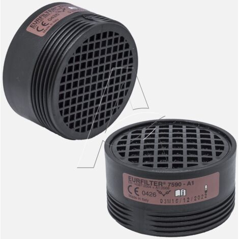 Filtro sostitutivo protezione "A1" per semi maschera Euromask raccordo filettato