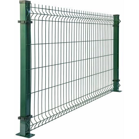Pannello rigido per recinzione modulare plastificato Verde "Border" maglia 20 x 5 cm -200 x h 123 cm