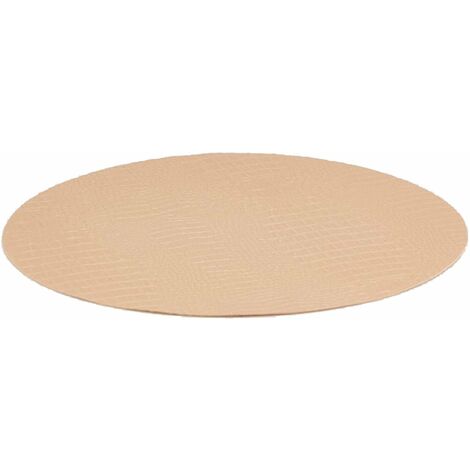 Tovaglietta americana tonda effetto pelle sabbia 38 cm